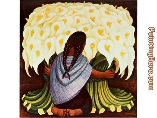 Diego Rivera The Flower Seller